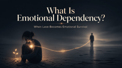 Emotional dependency meaning explained through dependency in relationships, emotional reliance, attachment anxiety, and unhealthy emotional need.