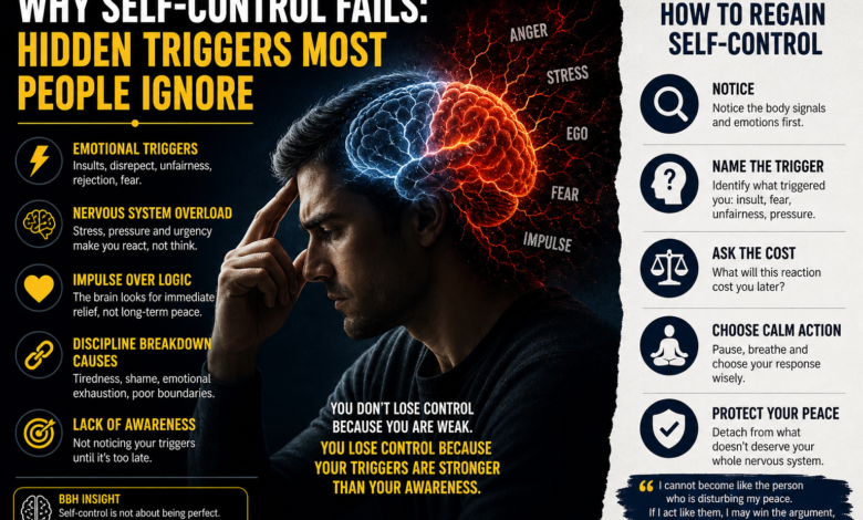 Why impulse control fails when emotional triggers, nervous system overload, and stress affect self control