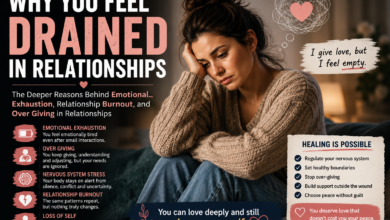 Why you feel drained in relationships from emotional exhaustion, relationship burnout, over giving, nervous system stress, and loss of self.
