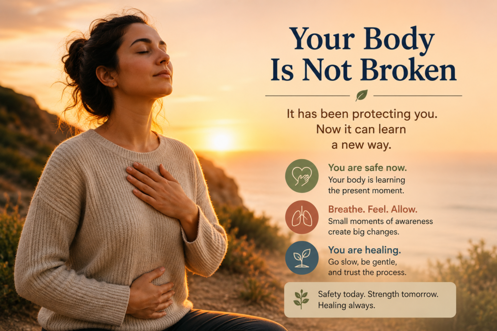 Your body is not broken during trauma healing and somatic experiencing recovery