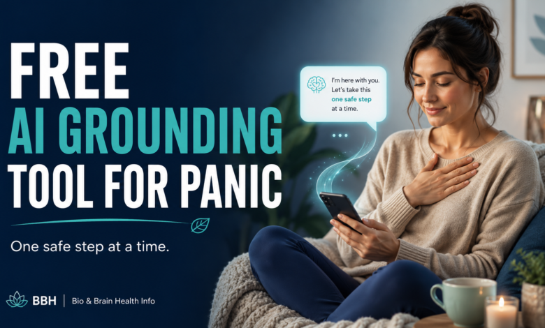 Free AI grounding tool for panic offering one safe step at a time