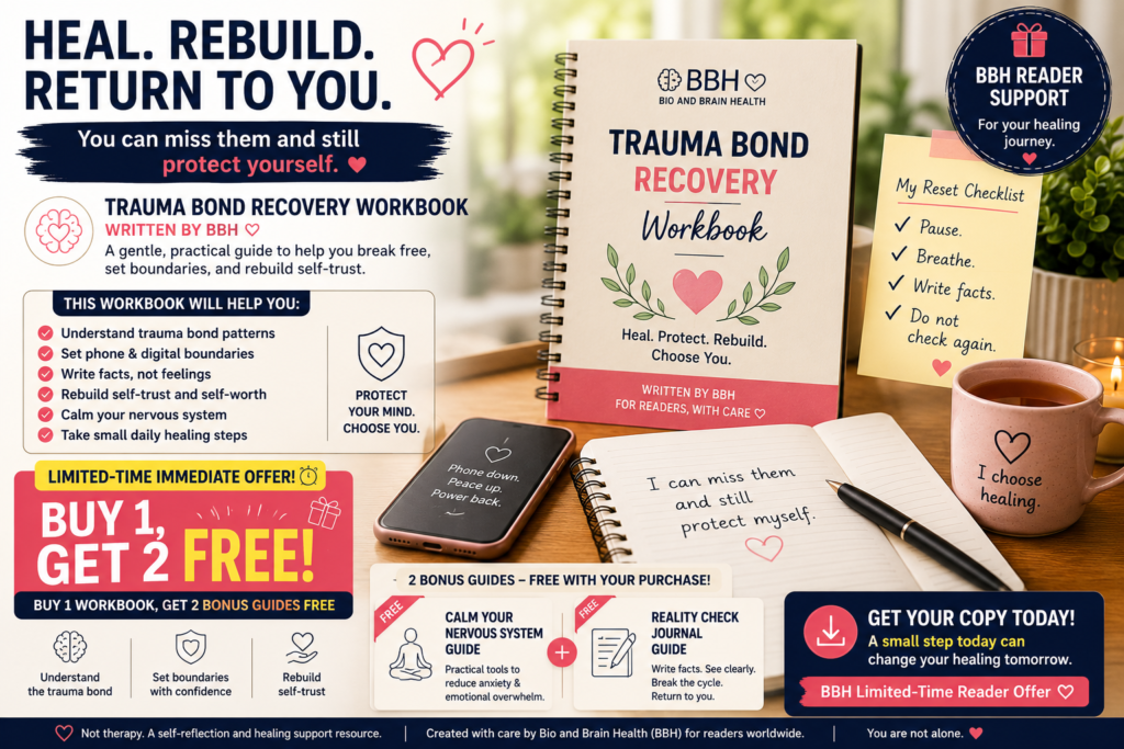 Rebuilding self trust after gaslighting with BBH trauma bond recovery workbook