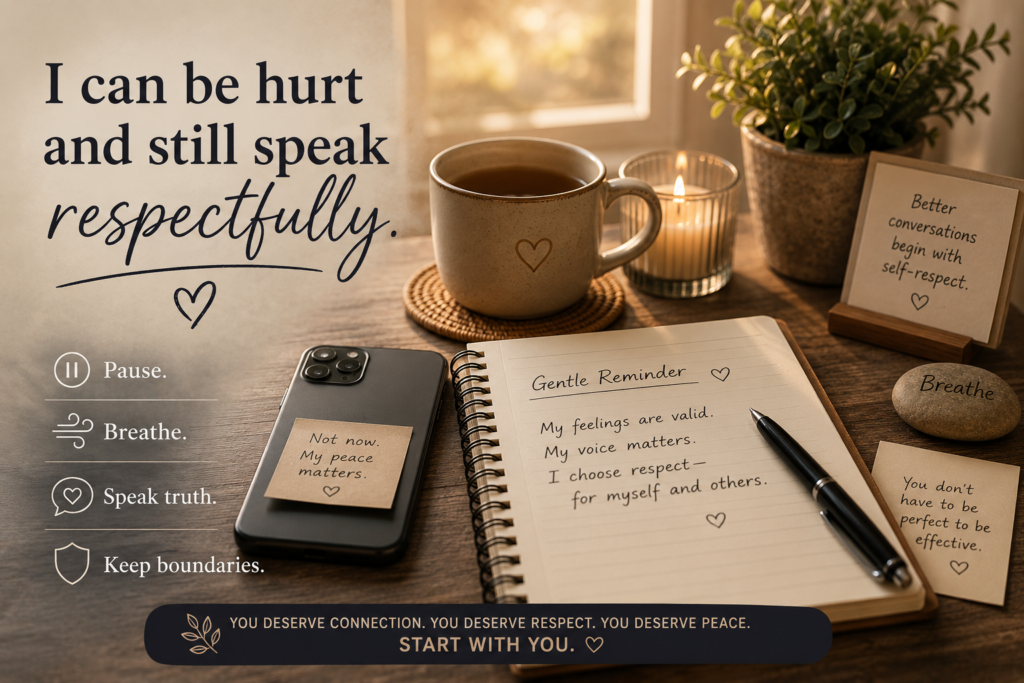 Secure communication during relationship conflict with emotional boundaries and repair