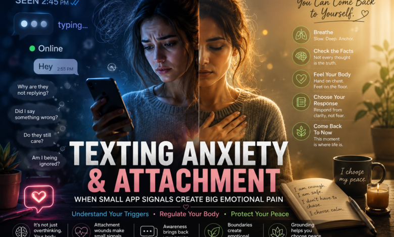 Texting anxiety and attachment when delayed replies and app signals create emotional pain